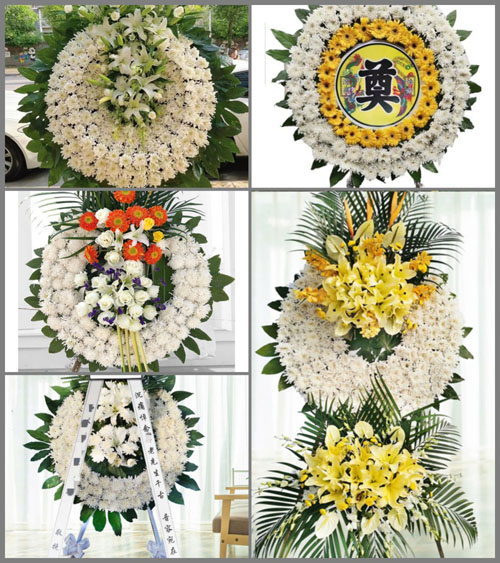山东青岛李沧区沧口街道花圈速递
